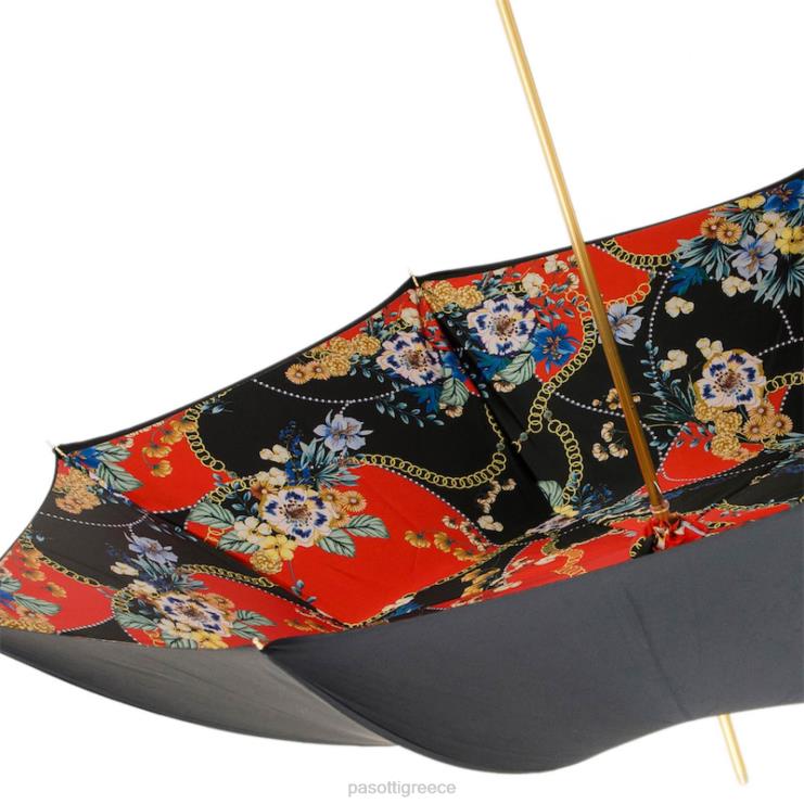 ομπρέλα | PASOTTI 189 9a057-1 k78ne - μαύρη ομπρέλα κανίς 2N6B8514 γυναίκες